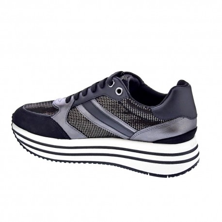 Zapatillas Geox zapatos Mujer modelo Kency Negro 