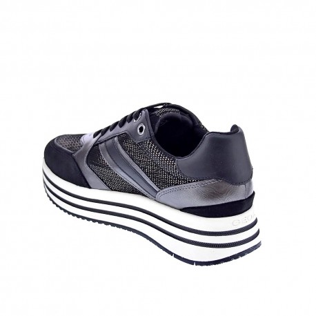 Zapatillas Geox zapatos Mujer modelo Kency Negro 
