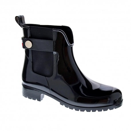 Botines Tommy Hilfiger zapatos Mujer modelo Rainboot Negro 