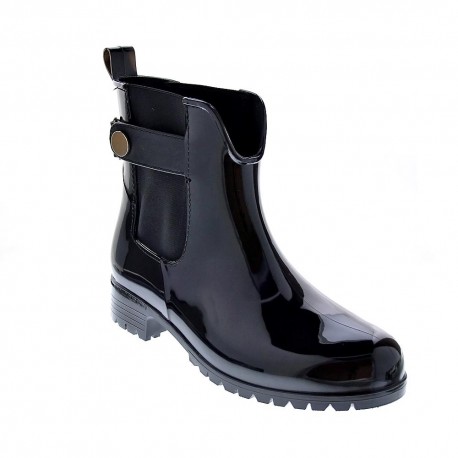 Botines Tommy Hilfiger zapatos Mujer modelo Rainboot Negro 