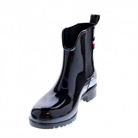 Botines Tommy Hilfiger zapatos Mujer modelo Rainboot Negro 