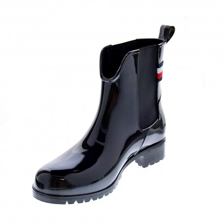 Botines Tommy Hilfiger zapatos Mujer modelo Rainboot Negro 