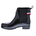 Botines Tommy Hilfiger zapatos Mujer modelo Rainboot Negro 