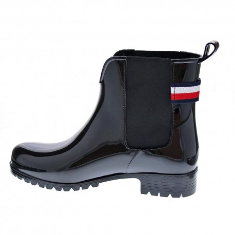 Botines Tommy Hilfiger zapatos Mujer modelo Rainboot Negro 