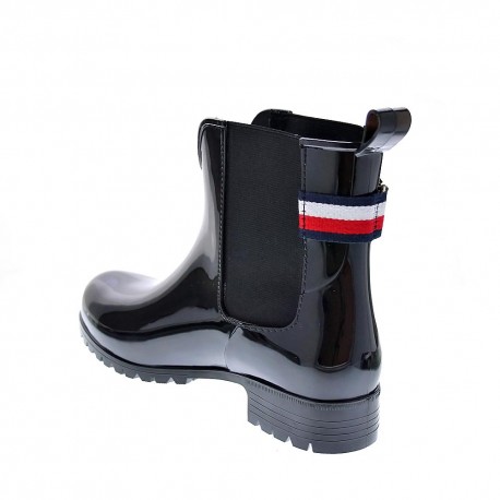 Botines Tommy Hilfiger zapatos Mujer modelo Rainboot Negro 