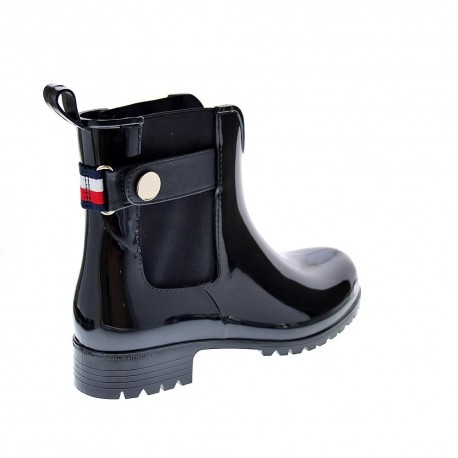Botines Tommy Hilfiger zapatos Mujer modelo Rainboot Negro 