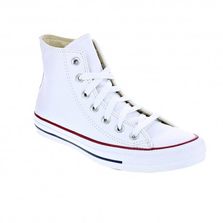 Zapatillas botas Converse zapatos Mujer modelo Chuck Taylor All Star piel sin plataforma Blanco Cordón