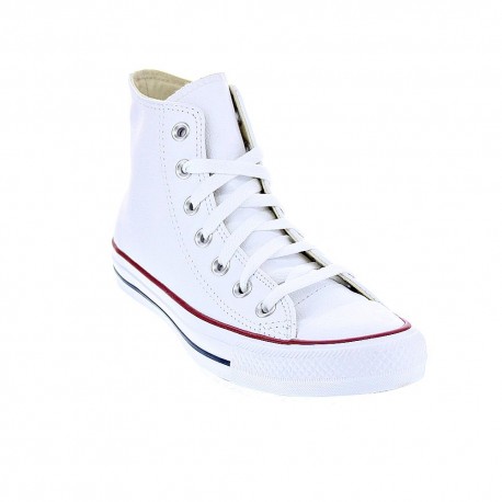 Zapatillas botas Converse zapatos Mujer modelo Chuck Taylor All Star piel sin plataforma Blanco Cordón