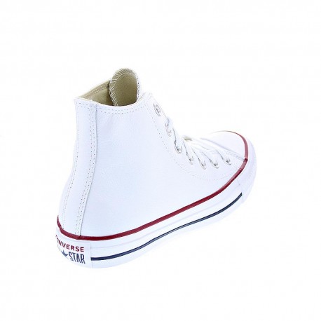 Zapatillas botas Converse zapatos Mujer modelo Chuck Taylor All Star piel sin plataforma Blanco Cordón