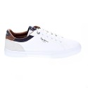 Zapatillas Pepe Jeans zapatos Hombre modelo Kenton Blanco Elástico