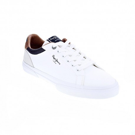 Zapatillas Pepe Jeans zapatos Hombre modelo Kenton Blanco Elástico