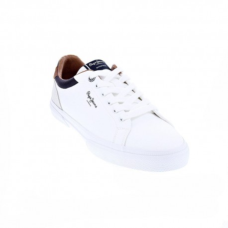 Zapatillas Pepe Jeans zapatos Hombre modelo Kenton Blanco Elástico