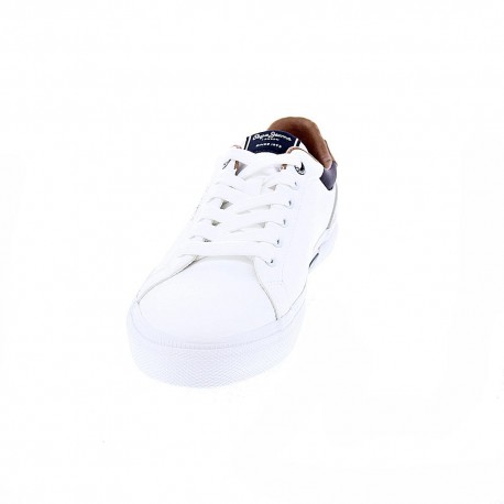 Zapatillas Pepe Jeans zapatos Hombre modelo Kenton Blanco Elástico