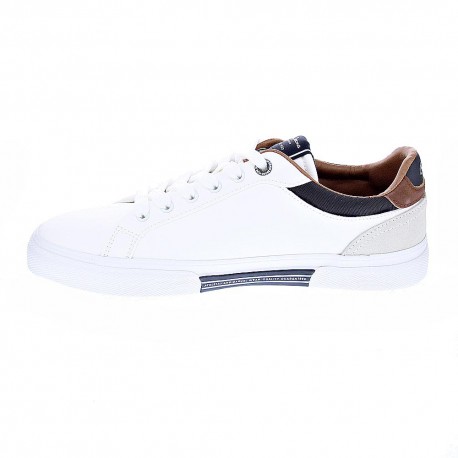 Zapatillas Pepe Jeans zapatos Hombre modelo Kenton Blanco Elástico
