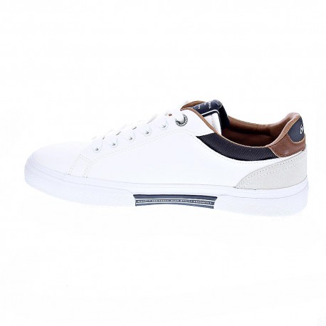 Zapatillas Pepe Jeans zapatos Hombre modelo Kenton Blanco Elástico