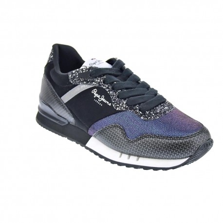 Zapatillas Pepe Jeans zapatos Mujer modelo London W Negro 