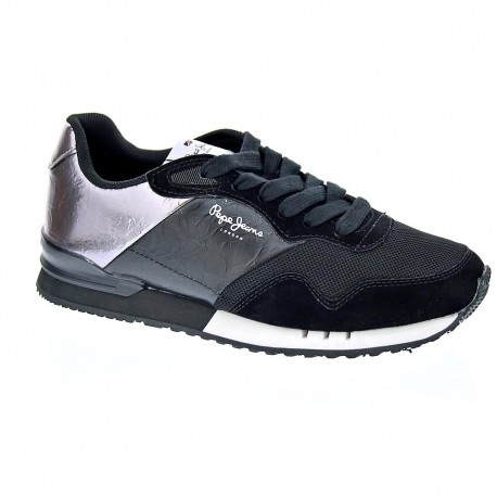 Zapatillas Pepe Jeans zapatos Mujer modelo London W Negro 