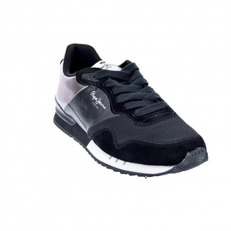 Zapatillas Pepe Jeans zapatos Mujer modelo London W Negro 