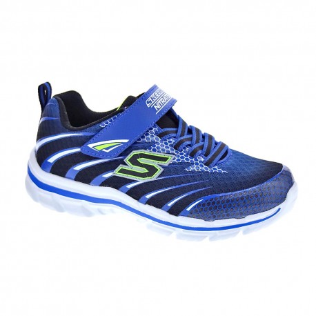 Zapatillas Skechers zapatos Niño modelo Micrspec Azul 