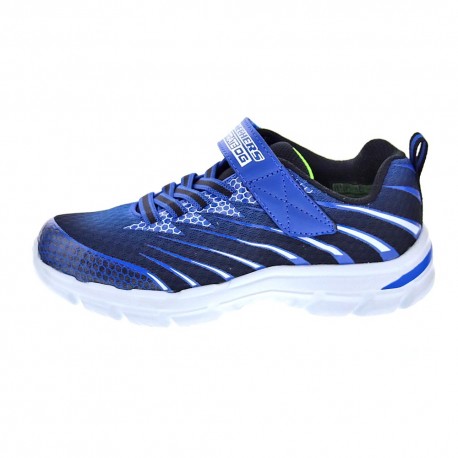 Zapatillas Skechers zapatos Niño modelo Micrspec Azul 