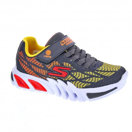 Zapatillas Skechers zapatos Niño modelo Flex Gris 