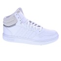 Zapatillas botas Adidas zapatos Niño modelo Hoops Mid Blanco 