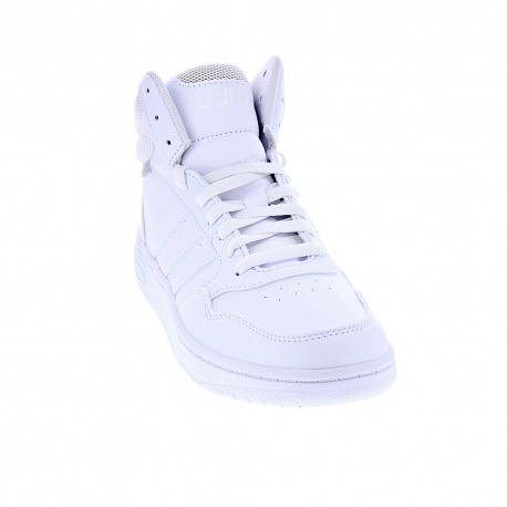 Zapatillas botas Adidas zapatos Niño modelo Hoops Mid Blanco 