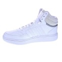 Zapatillas botas Adidas zapatos Niño modelo Hoops Mid Blanco 