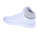 Zapatillas botas Adidas zapatos Niño modelo Hoops Mid Blanco 