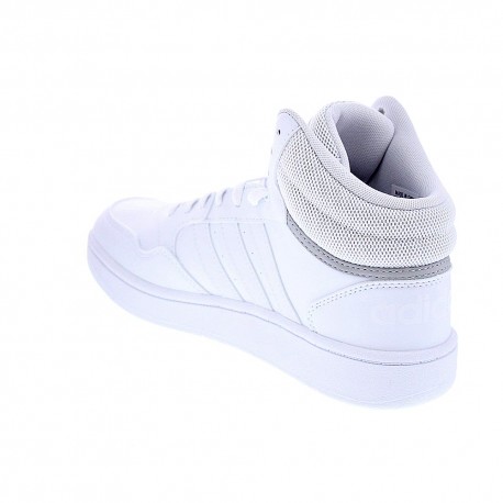 Zapatillas botas Adidas zapatos Niño modelo Hoops Mid Blanco 