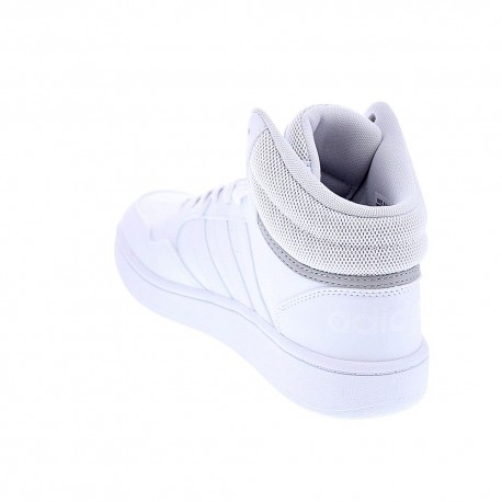 Zapatillas botas Adidas zapatos Niño modelo Hoops Mid Blanco 