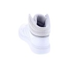 Zapatillas botas Adidas zapatos Niño modelo Hoops Mid Blanco 