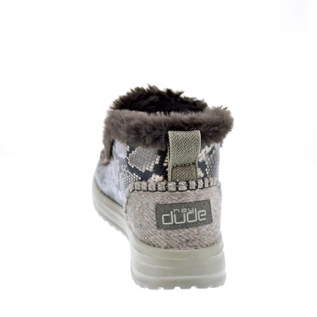 Botines Hey Dude zapatos Mujer modelo Denny Python Marrón 