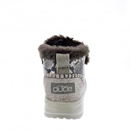 Botines Hey Dude zapatos Mujer modelo Denny Python Marrón 