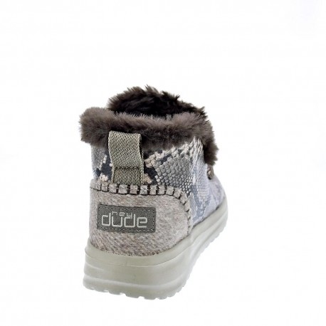 Botines Hey Dude zapatos Mujer modelo Denny Python Marrón 