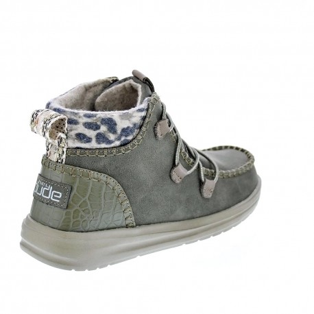 Botines Hey Dude zapatos Mujer modelo Eloise Verde 