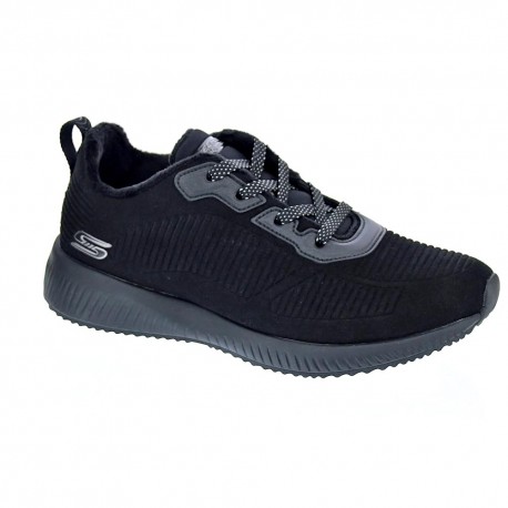 Zapatillas Skechers zapatos Mujer modelo Bobs Squad Negro 
