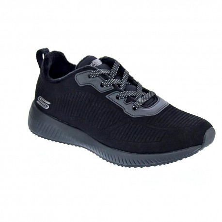 Zapatillas Skechers zapatos Mujer modelo Bobs Squad Negro 