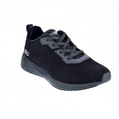 Zapatillas Skechers zapatos Mujer modelo Bobs Squad Negro 
