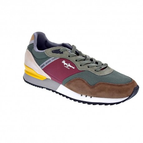 Zapatillas Pepe Jeans zapatos Hombre modelo London One Verde 