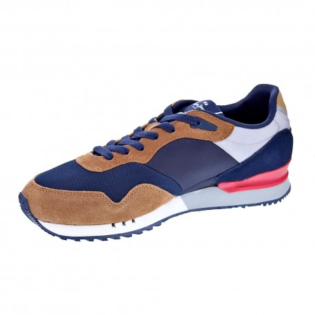 Zapatillas Pepe Jeans zapatos Hombre modelo London One Marrón 