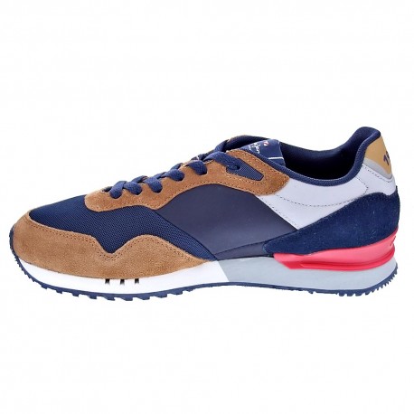 Zapatillas Pepe Jeans zapatos Hombre modelo London One Marrón 