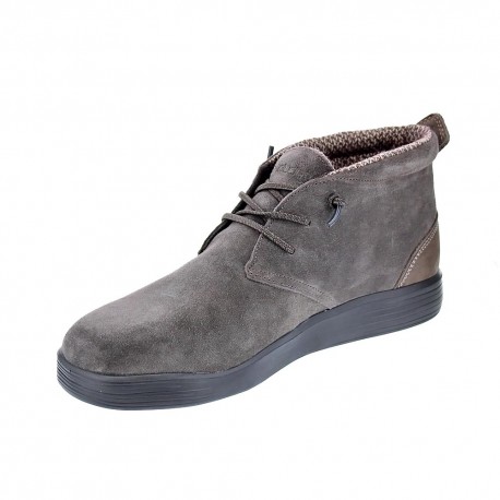 Botines Hey Dude zapatos Hombre modelo Jo Suede Marrón 