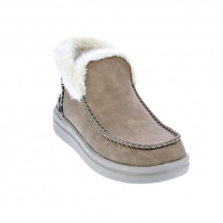 Botines Hey Dude zapatos Mujer modelo Denny Grip Beige 