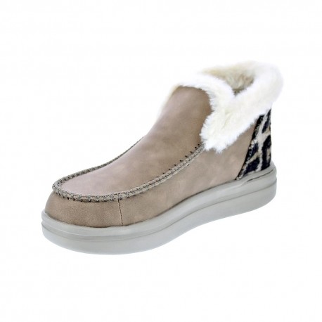 Botines Hey Dude zapatos Mujer modelo Denny Grip Beige 