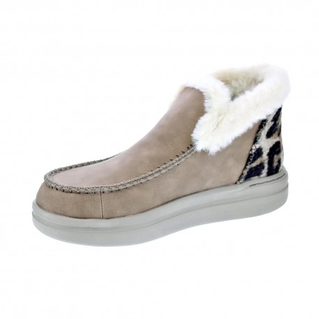 Botines Hey Dude zapatos Mujer modelo Denny Grip Beige 