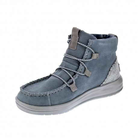 Botines Hey Dude zapatos Mujer modelo Eloise Suede Gris 