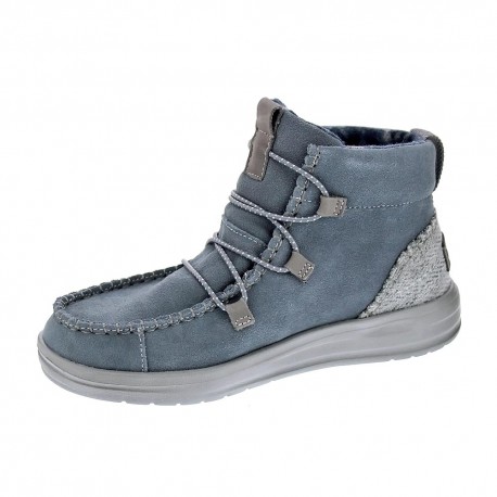 Botines Hey Dude zapatos Mujer modelo Eloise Suede Gris 
