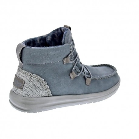 Botines Hey Dude zapatos Mujer modelo Eloise Suede Gris 