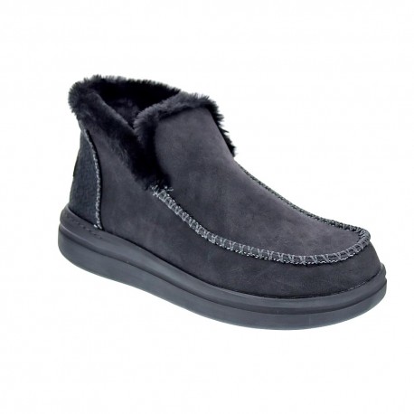 Botines Hey Dude zapatos Mujer modelo Denny Grip Negro 